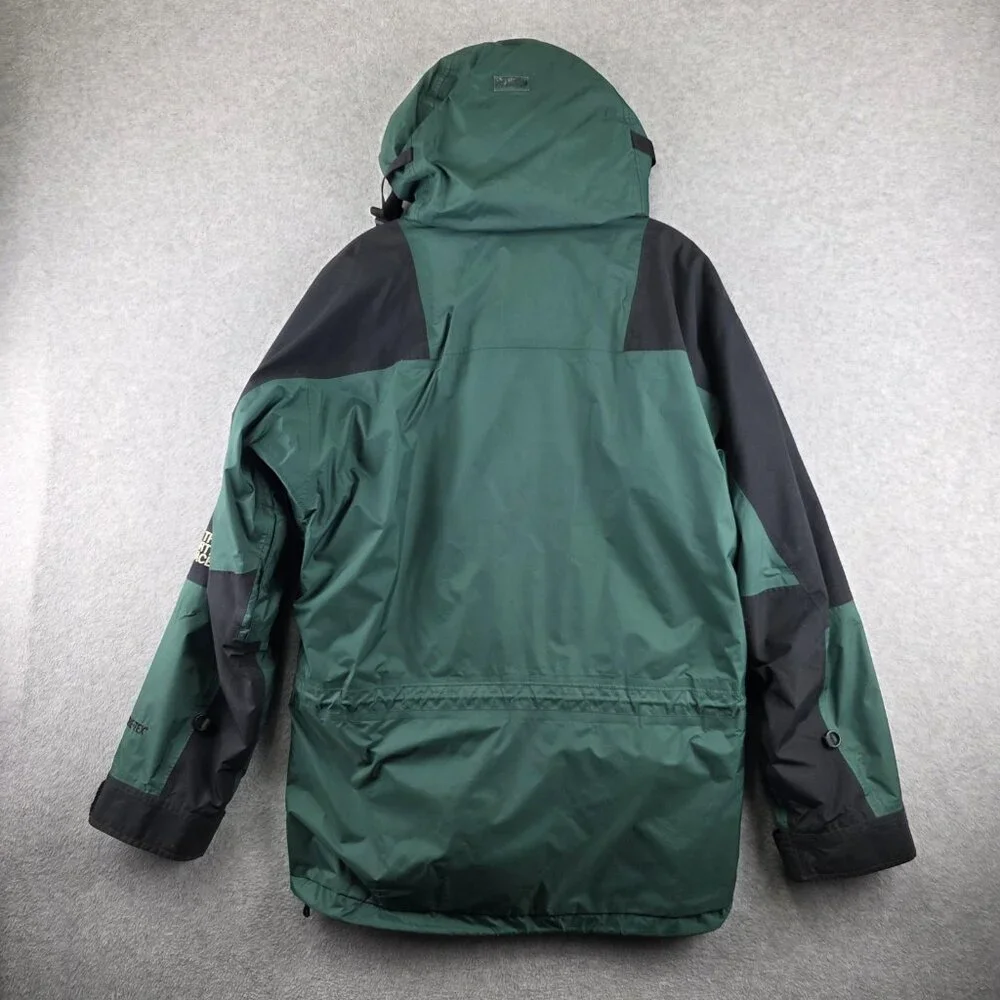 The North Face Parka Jacket Mens M Green Black Gore-Tex Insulated Hooded Lined